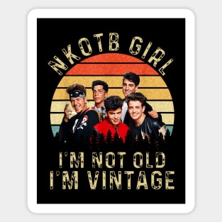 Retro NKOTB Girl I'm NOT Old I'm Vintage Sticker